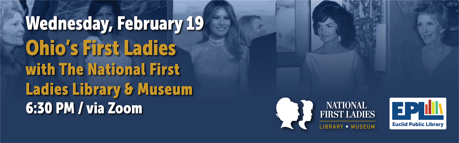 Image of First Ladies with description of the event