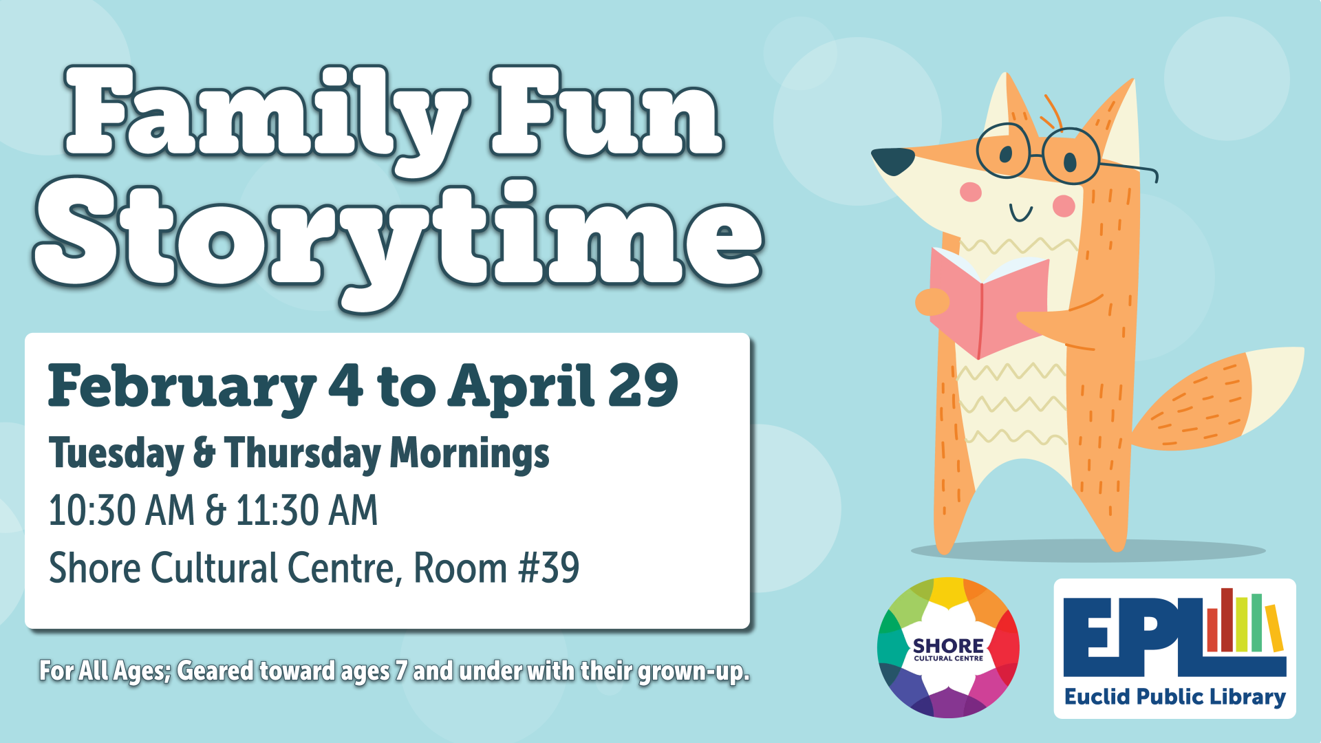 Family Fun Storytime (Feb-April)