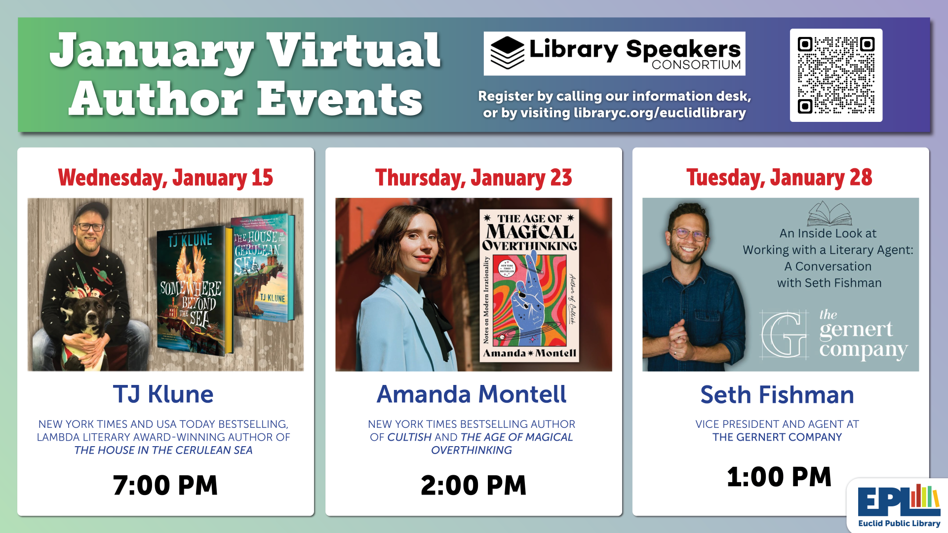 January Virtual Author Events