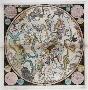 A celestial map of the southern hemisphere
